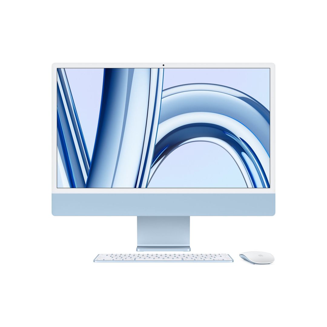 Apple iMac 23.5in M3 512GB - Blue - Image 1
