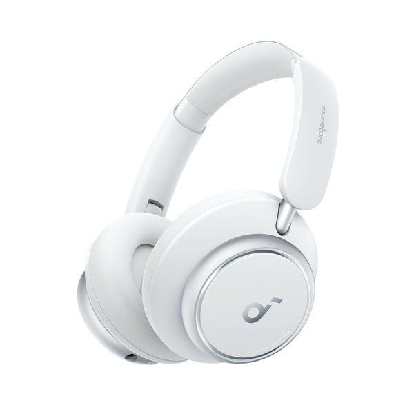 Anker Space Q45 Headphones Wired & Wireless Head-band Calls/Music USB Type-C Bluetooth White - Image 1