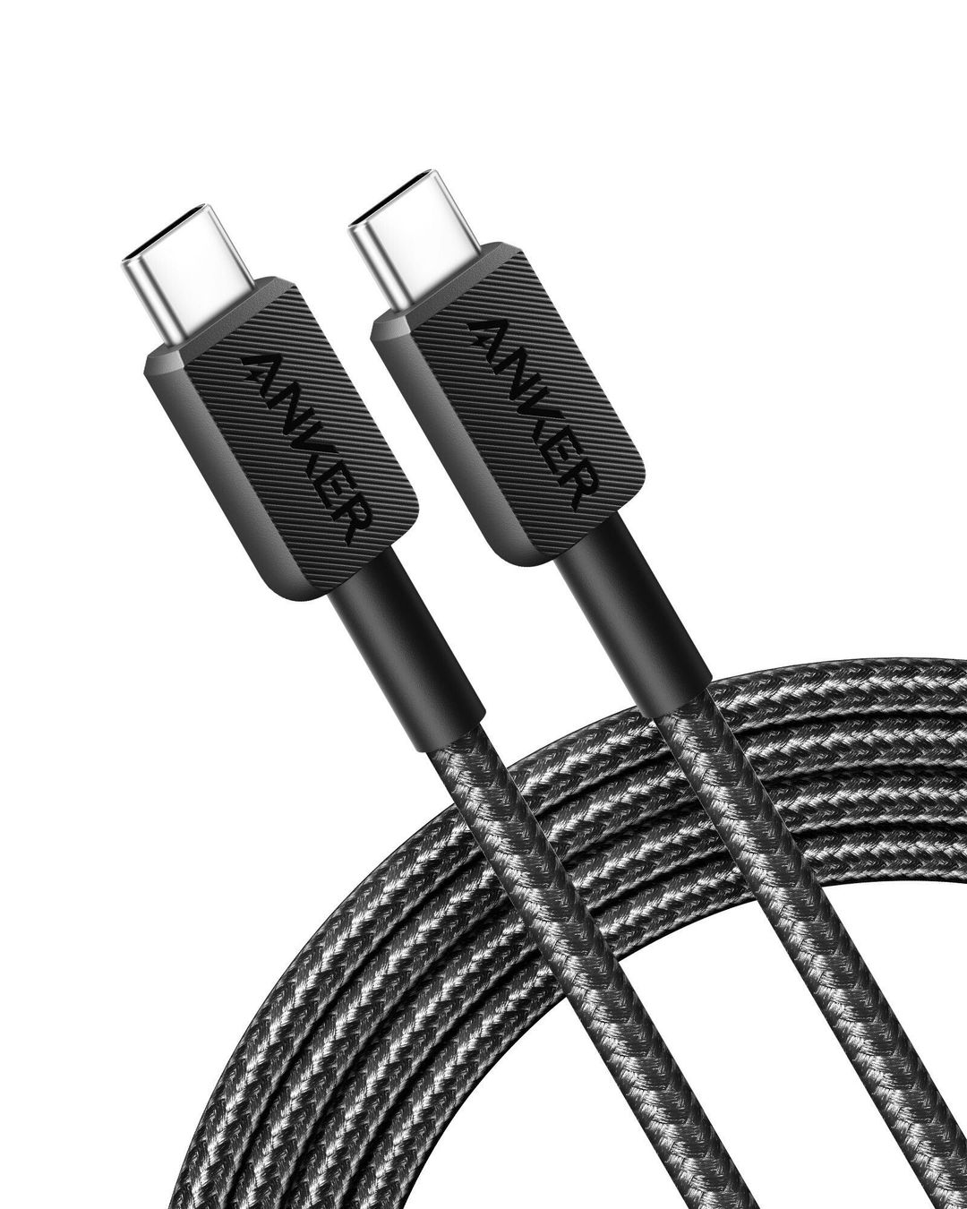 Anker Braided USB-C to USB-C Charging Cable 1.8 m, Black - Image 1