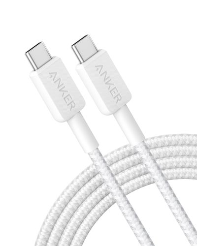 USB-A TO USB-C BRAIDED CABLE 1.8M WH
