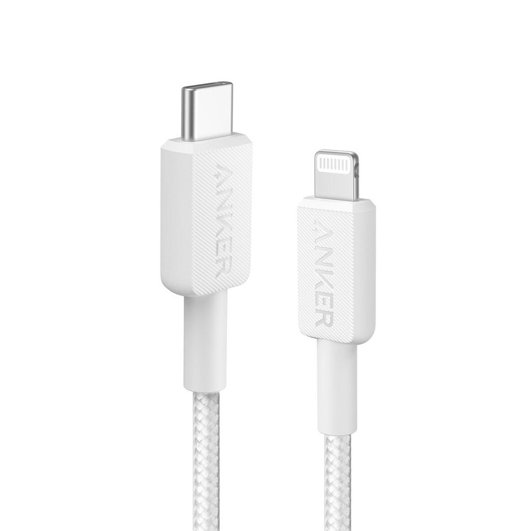Anker Braided USB-C to Lightning Charging Cable 1.8 m White - Image 1