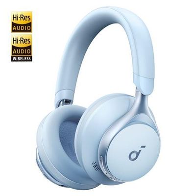 Anker Space One Headphones Wireless Head-band Music/Everyday USB Type-C Bluetooth Blue