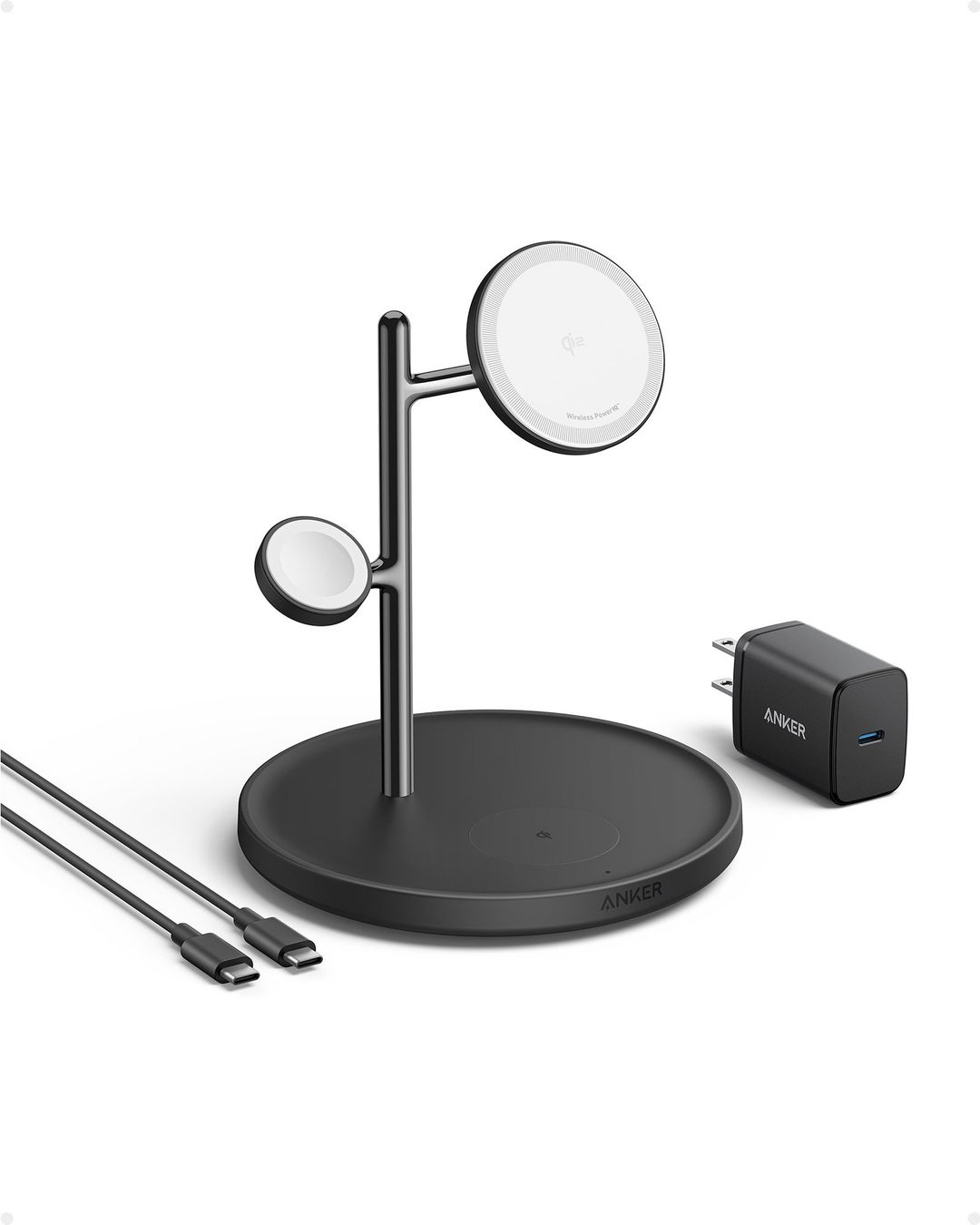 Anker B25M3212 mobile device charger Headphones, Mobile phone, Other, Smartwatch Black, White USB Indoor - Image 1