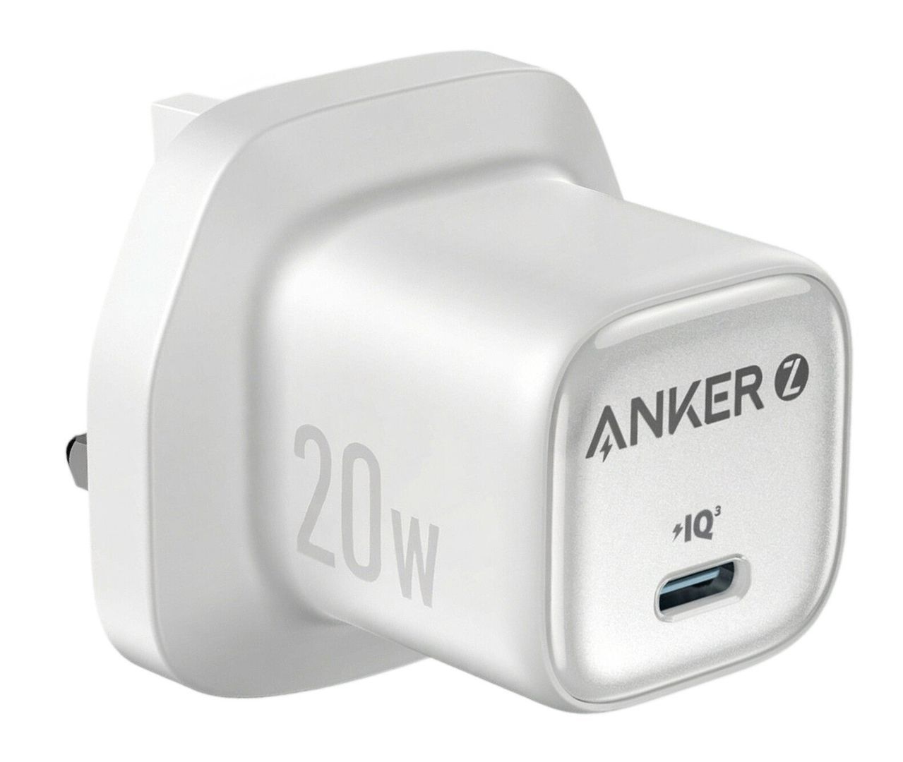 Anker USB-C Charger, 20W Fast Charging, White - Image 1