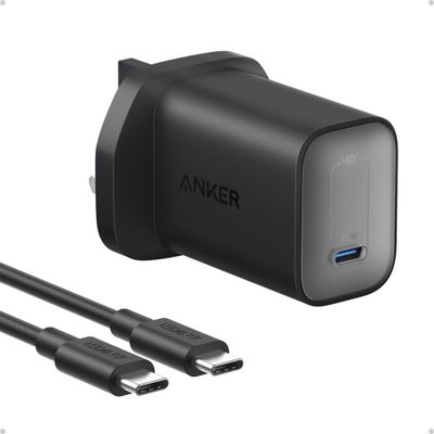 Anker Nano, USB-C GaN Charger, 100W Fast Charging, with USB-C Cable, Black