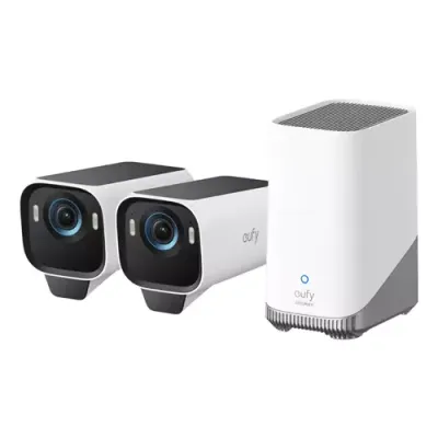 Eufy eufyCam S3 Pro 2-Cam Kit Bullet IP security camera Outdoor 3840 x 2160 pixels Wall