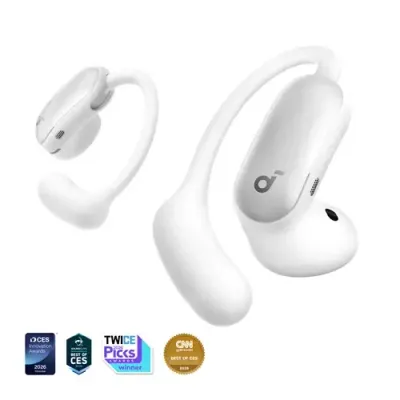 Soundcore AeroFit 2 Pro 2-in-1 Hybrid Earbuds, White - Thumbnail 2