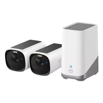 Eufy eufyCam E40 2-Cam Kit + HomeBase S380 Bullet IP security camera Outdoor 2688 x 1520 pixels Wall - Thumbnail 2