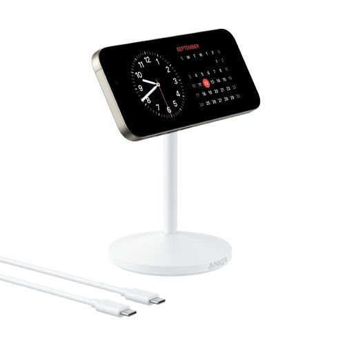 Anker MagGo Headphones, Headset, Smartphone, Smartwatch White USB Wireless charging Fast charging Indoor - Image 1