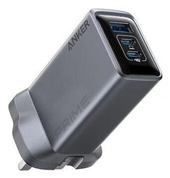 Anker Prime Laptop, Portable gaming console, Smartphone, Smartwatch, Tablet Grey AC Fast charging Indoor - Image 1
