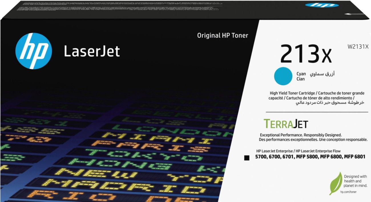 HP 213X High Yield Cyan Original LaserJet Toner Cartridge - Image 1