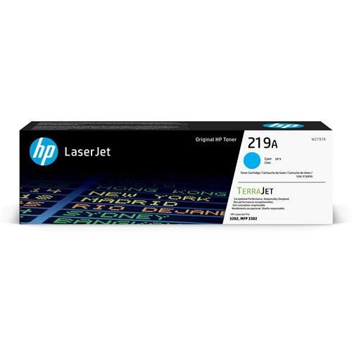 HP 219A Cyan Original LaserJet Toner Cartridge - Image 1