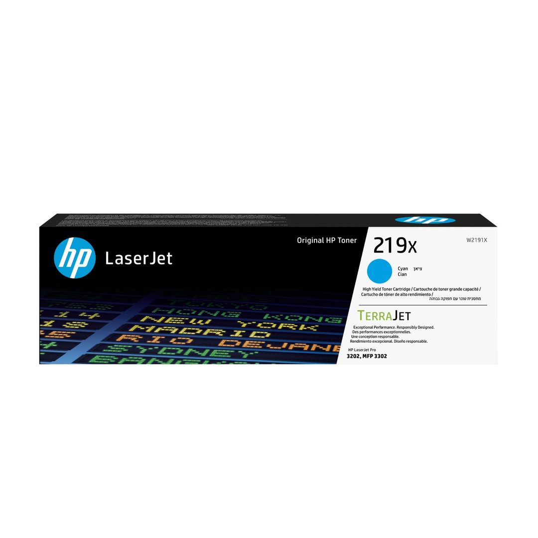 HP 219X High Yield Cyan Original LaserJet Toner Cartridge - Image 1