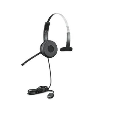 Lenovo 100 Mono Headset Wired Head-band Office/Call center USB Type-A Black