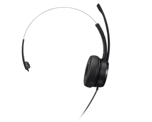Lenovo 100 Mono Headset Wired Head-band Office/Call center USB Type-A Black - Thumbnail 2