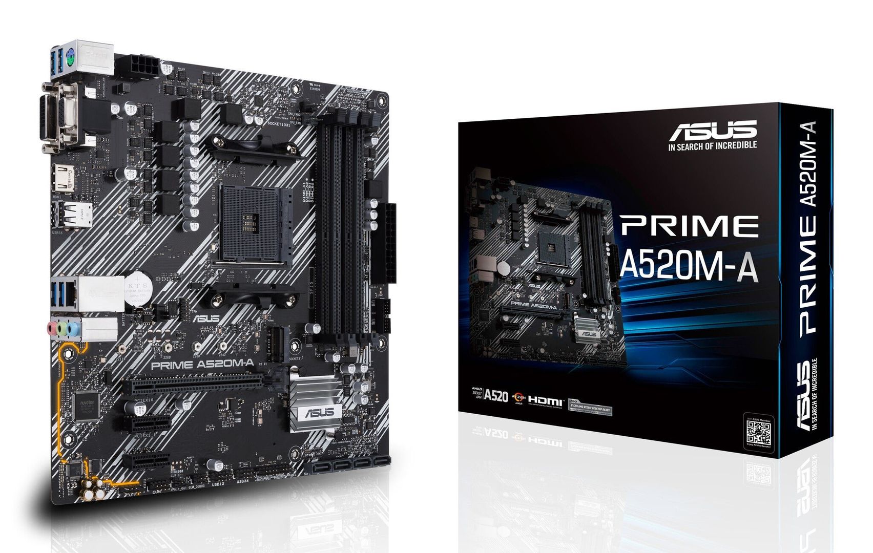 ASUS PRIME A520M-A II/CSM AMD A520 Socket AM4 micro ATX - Image 1