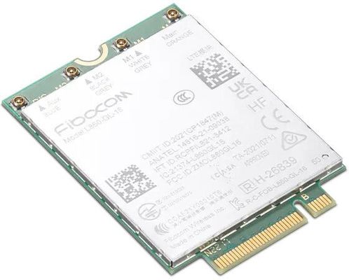 Lenovo 4XC1M72800. Internal. Connectivity technology: Wireless Host interface: M.2 Interface: WWAN. Product colour: Green