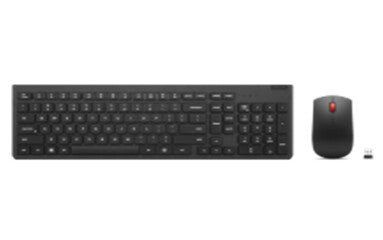 Lenovo 4X31N50719 keyboard Mouse included Universal RF Wireless French Black - Thumbnail 2