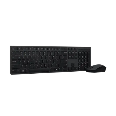 Lenovo 4X31R64350 Wireless RF Wireless + Bluetooth Scissor key switch QWERTY Grey Mouse included - Thumbnail 2