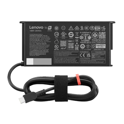 Lenovo 4X21U28839 power adapter/inverter Indoor 180 W Black - Thumbnail 2