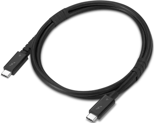 Lenovo 4X91U94412 Thunderbolt cable 1 m 40 Gbit/s Black - Thumbnail 2