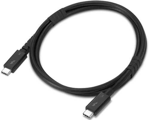 Lenovo 4X91U94411 Thunderbolt cable 1 m 80 Gbit/s Black - Thumbnail 2