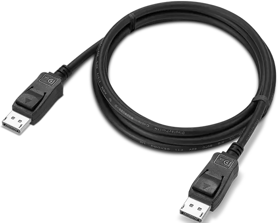 Lenovo 4X91U92142 DisplayPort cable 1.8 m Black - Image 1