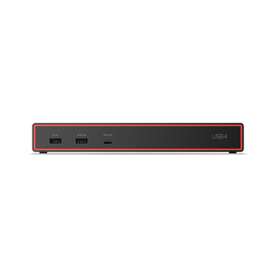 Lenovo 40BF0135UK Wired USB4 100 W 1000 Mbit/s Black Eclipse Black - Thumbnail 2