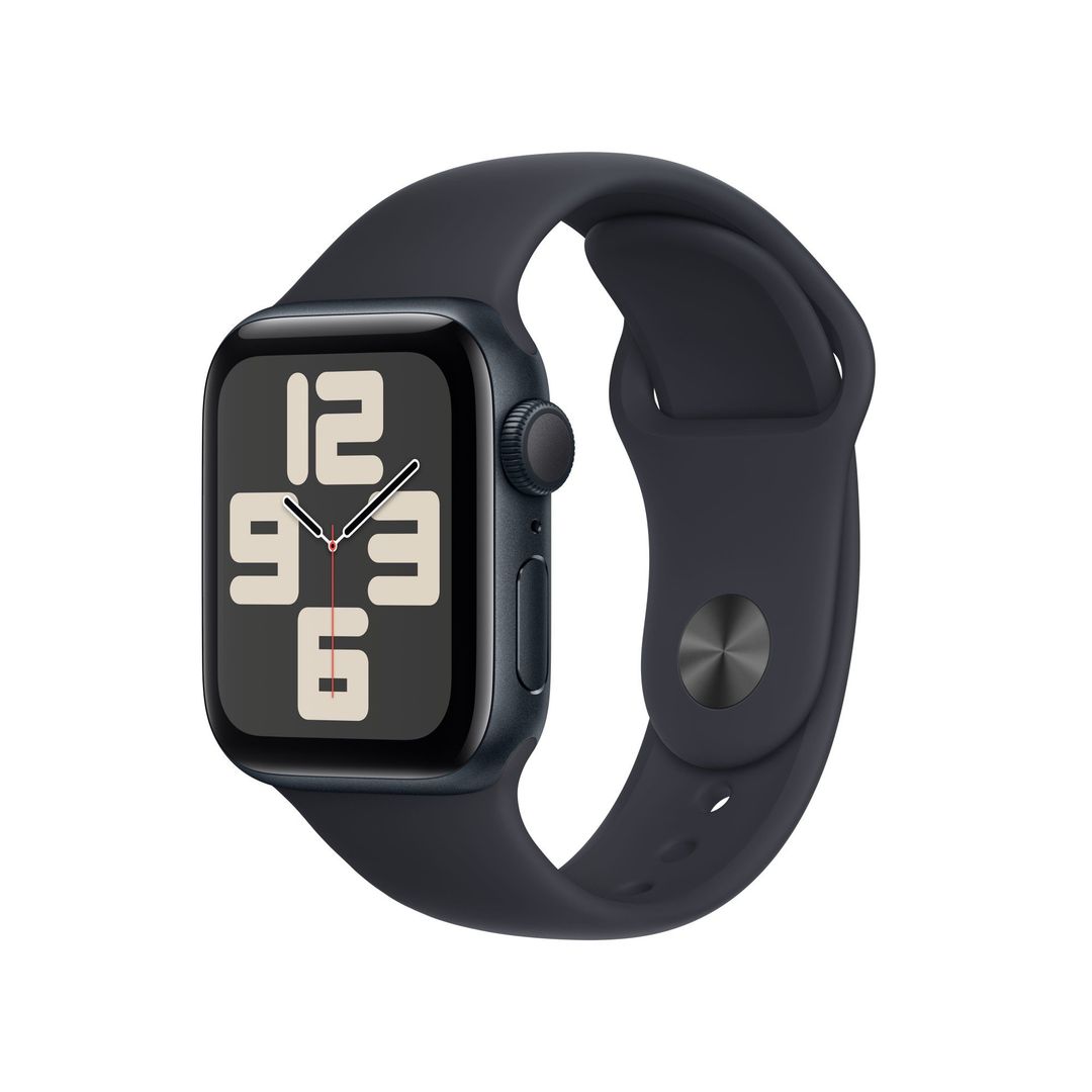 Apple Watch SE GPS 40mm Midnight Aluminium Case w/ Midnight Sport Band - S/M - Image 1