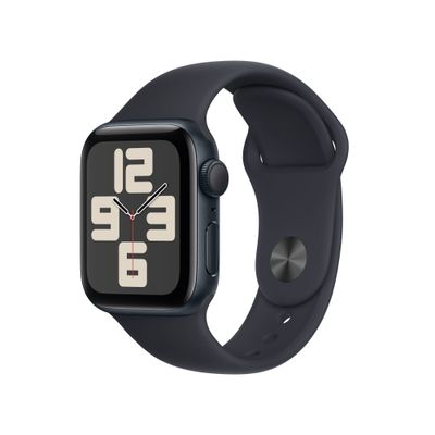 Apple Watch SE GPS 40mm Midnight Aluminium Case w/ Midnight Sport Band - S/M