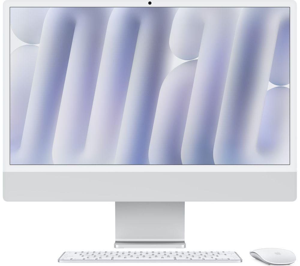 Apple iMac 24 All-in-One, M4 Processor, 16GB RAM, 256GB SSD, 8‑Core GPU, 23.5” 4.5K, Silver - Image 1