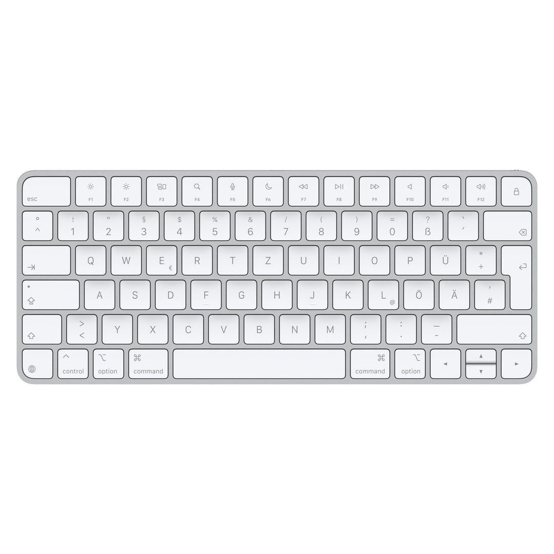 Apple Magic keyboard Universal USB + Bluetooth QWERTZ German White - Image 1