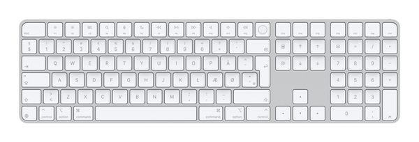 Apple Magic keyboard Universal USB + Bluetooth QWERTY Danish White