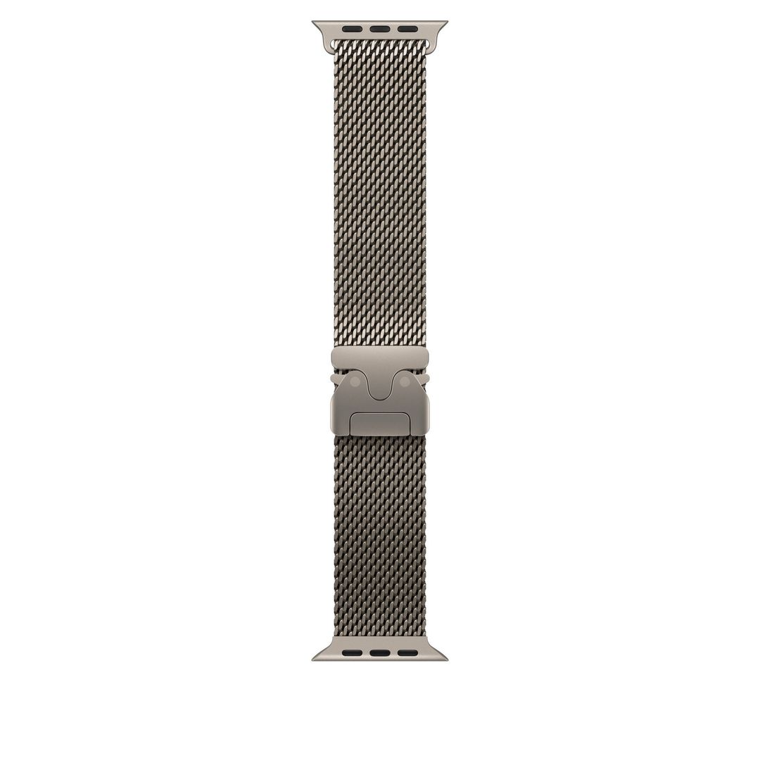Apple 49mm Natural Titanium Milanese Loop - Small - Image 1