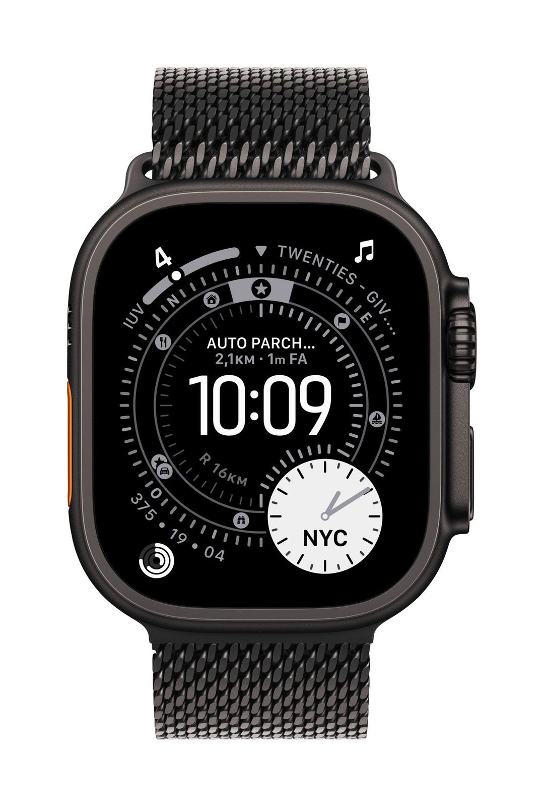 Apple 49mm Black Titanium Milanese Loop - Medium - Image 1