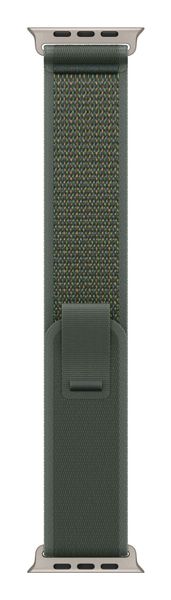 Apple 49mm Green Trail Loop - M/L - Natural Titanium Finish