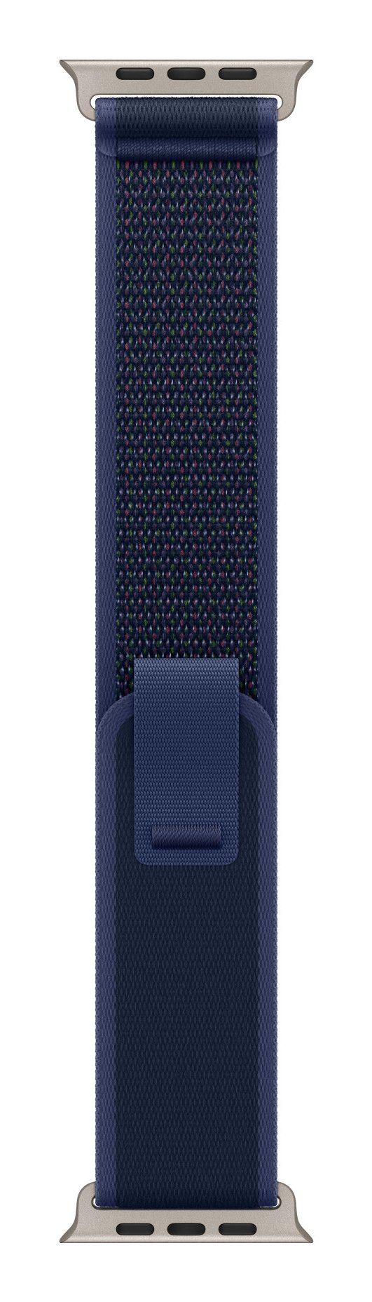 Apple 49mm Blue Trail Loop - M/L - Natural Titanium Finish - Image 1