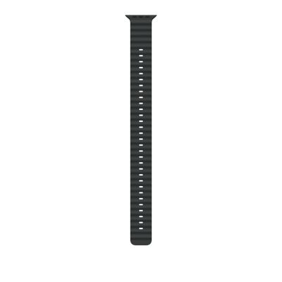 Apple 49mm Black Ocean Band Extension - Natural Titanium Finish