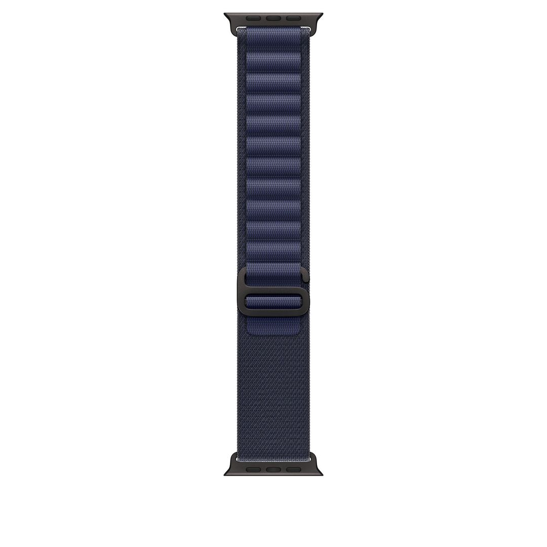 Apple 49mm Navy Alpine Loop - Medium - Black Titanium Finish - Image 1