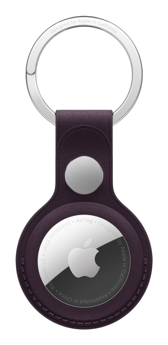 Apple AirTag FineWoven Key Ring - Blackberry - Image 1