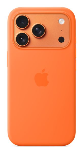 Apple iPhone 17 Pro Silicone Case with MagSafe – Orange
