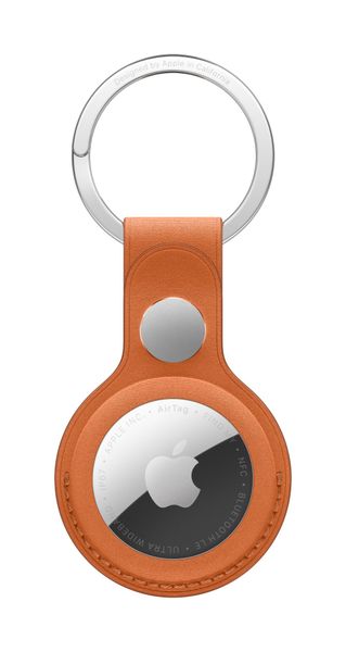 Apple AirTag FineWoven Key Ring - Fox Orange