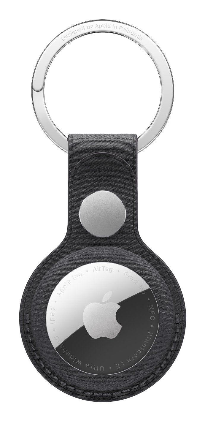Apple AirTag FineWoven Key Ring – Black - Image 1