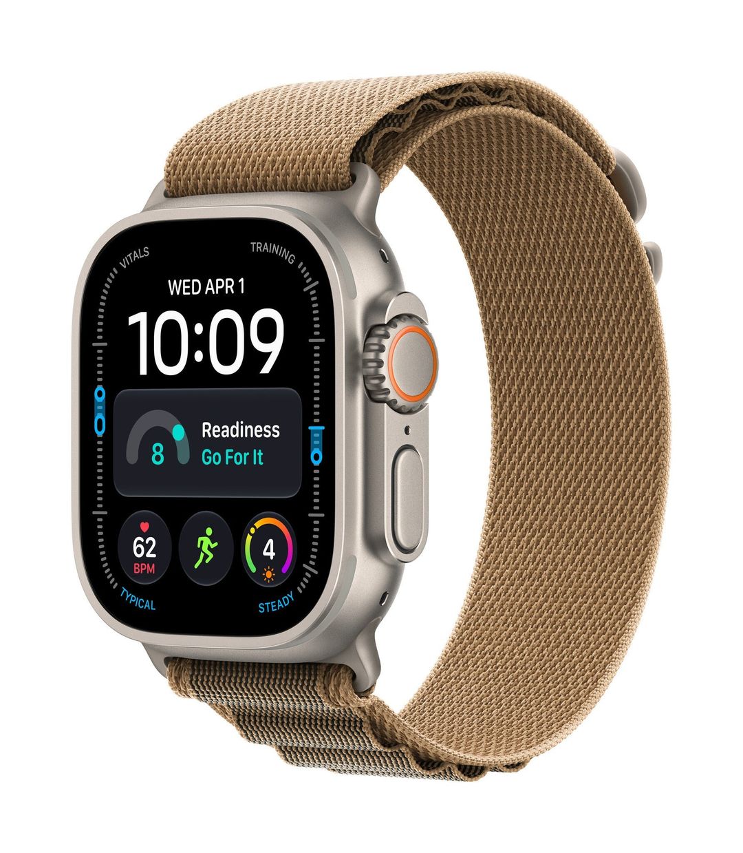 Apple Watch Ultra 4 GPS + Cellular 49mm Natural Titanium Case with Desert Alpine Loop - L - Image 1