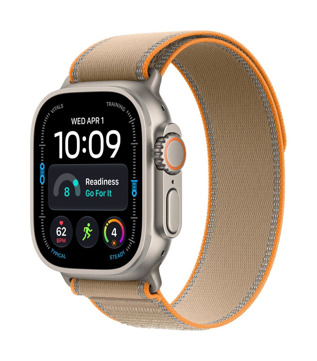 Apple Watch Ultra 4 GPS + Cellular 49mm Natural Titanium Case with Sand Trail Loop - S/M - Image 1