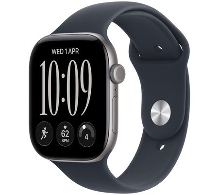 Apple Watch Series 12 GPS 46mm Space Grey Aluminium Case with Navy Blue Sport Band - M/L - Thumbnail 2