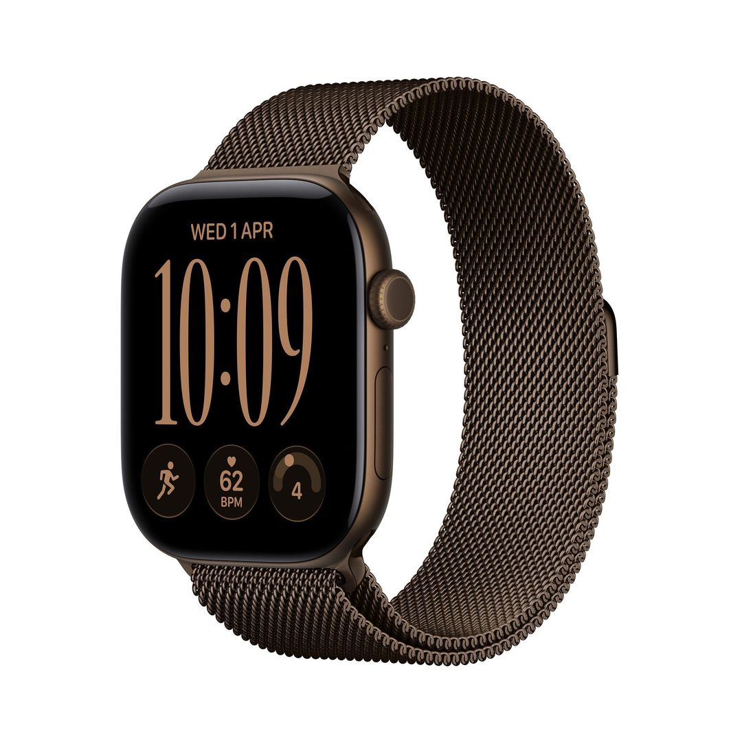 Apple Watch Series 12 GPS 46mm Dark Bronze Aluminium Case with Dark Bronze Milanese Loop - M/L - Image 1