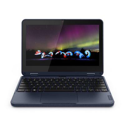 Lenovo 300w Gen 3 (AMD) 3015e Hybrid (2-in-1) 29.5 cm (11.6") Touchscreen HD 4 GB DDR4-SDRAM 128 GB SSD Wi-Fi 5 (802.11ac) Windows 11 Pro Academic UK English Blue