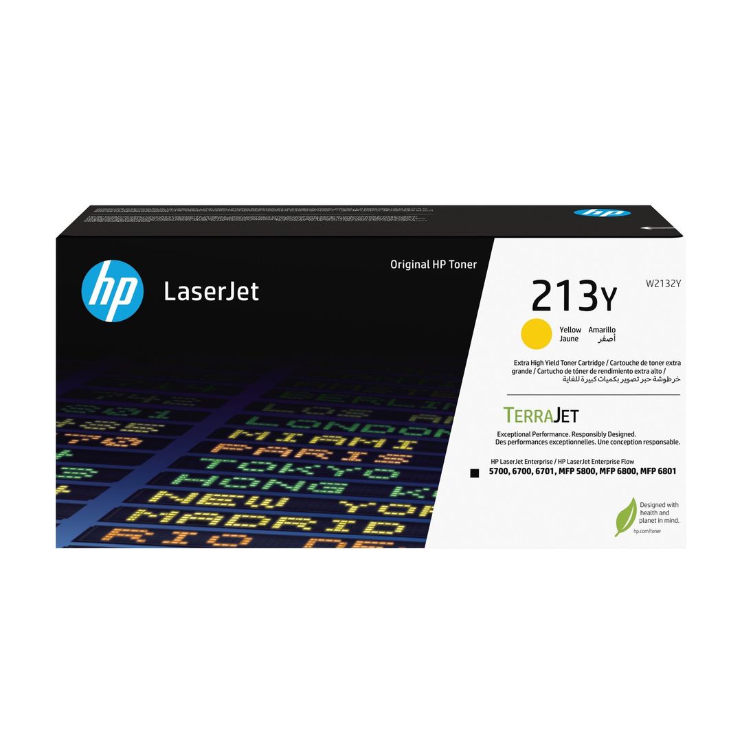 HP 213Y Extra High Yield Yellow Original LaserJet Toner Cartridge - Image 1