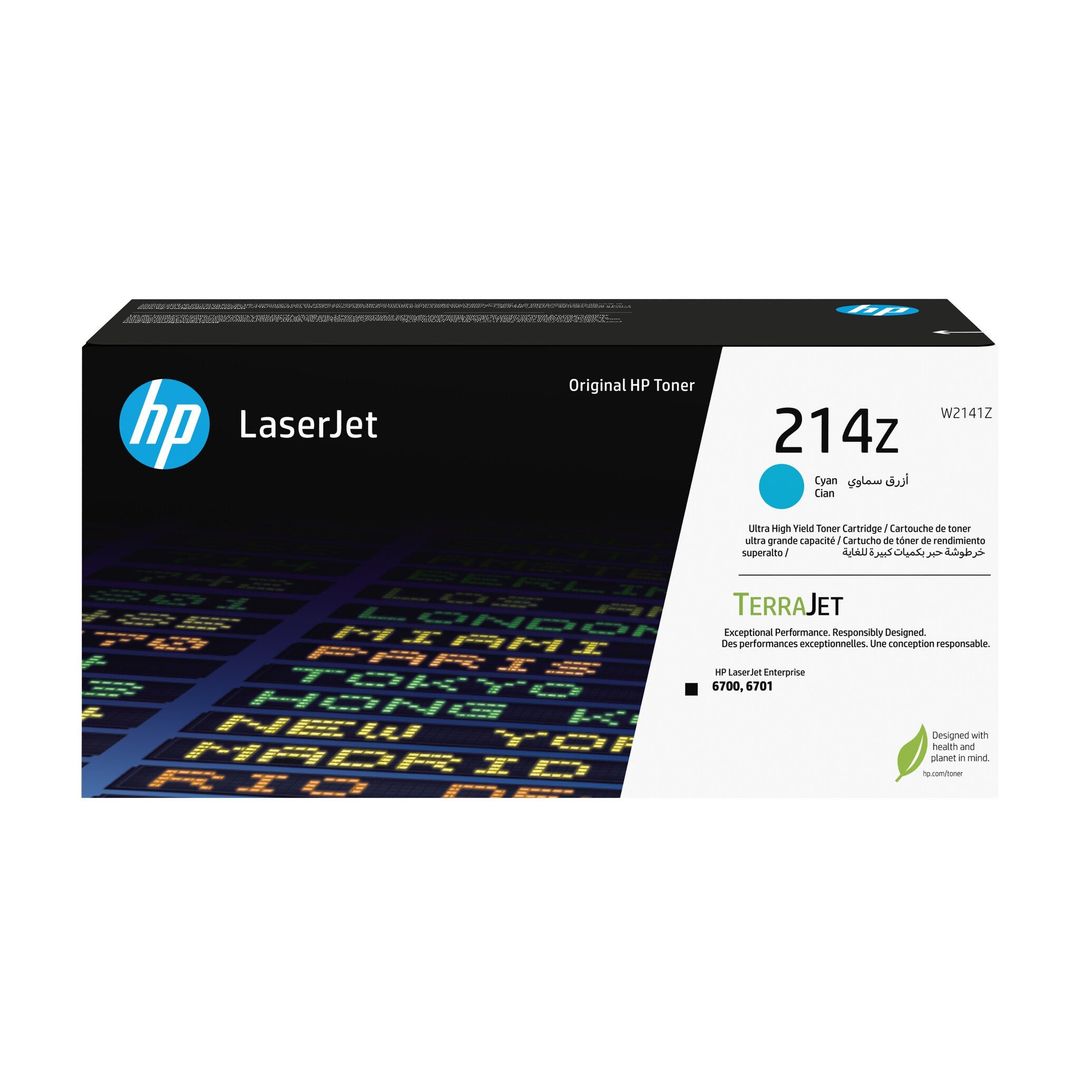 HP 214Z Ultra High Yield Cyan Original LaserJet Toner Cartridge - Image 1